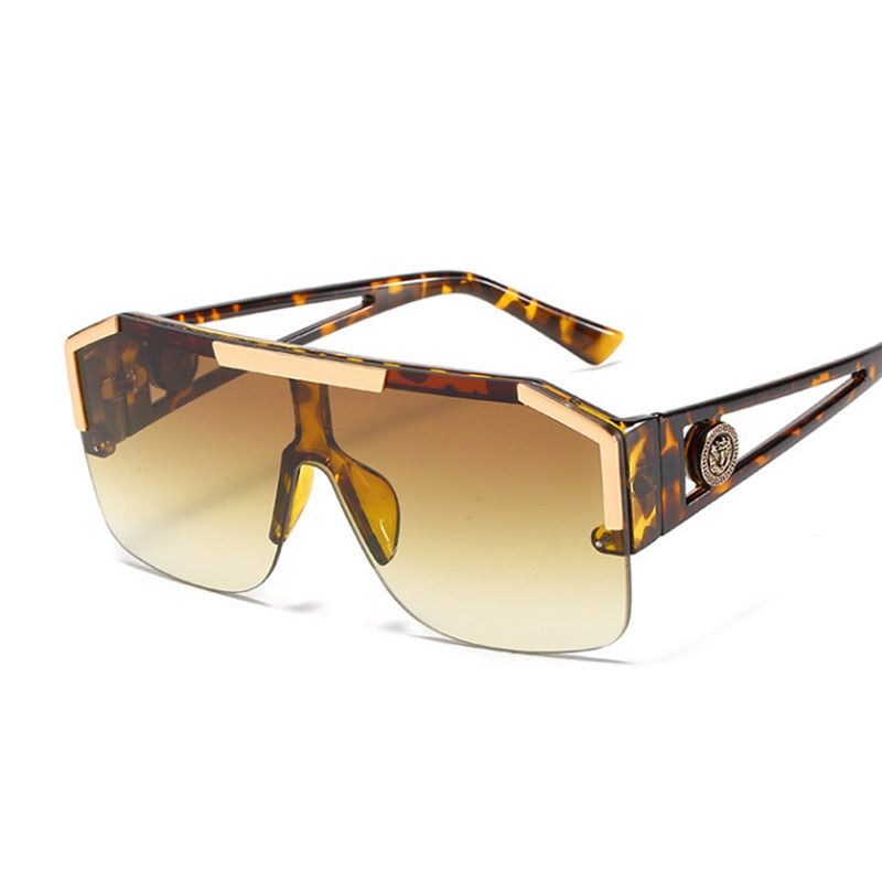 Luxury Brand Designer Fashion Gradient Square Shades Sunglasses