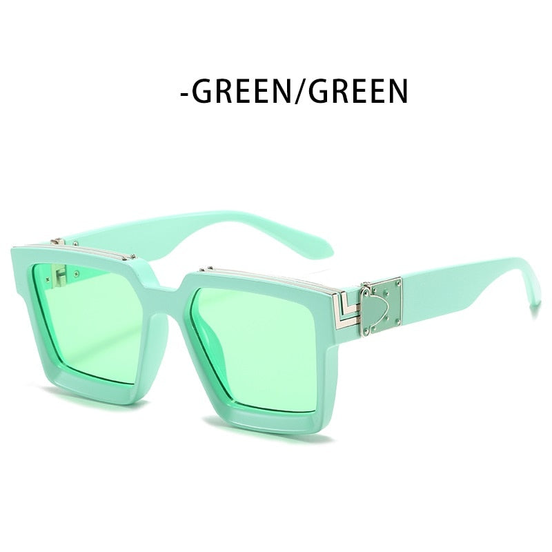 Steampunk Sunglasses Men's Retro Trend Women's Square Anti-Glare Driving Sunglasses