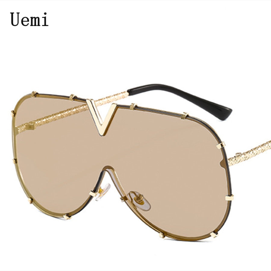 Fashion Brand Modern Oversized Square For Women Men Vintage Big Frame Retro Luxury Designer UV400 Eyewear Sunglasses