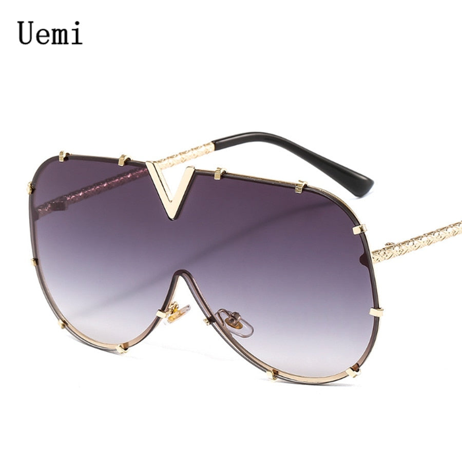 Fashion Brand Modern Oversized Square For Women Men Vintage Big Frame Retro Luxury Designer UV400 Eyewear Sunglasses
