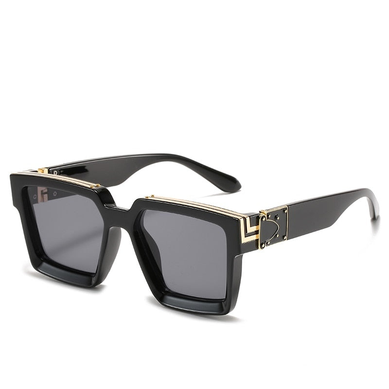 Steampunk Sunglasses Men's Retro Trend Women's Square Anti-Glare Driving Sunglasses