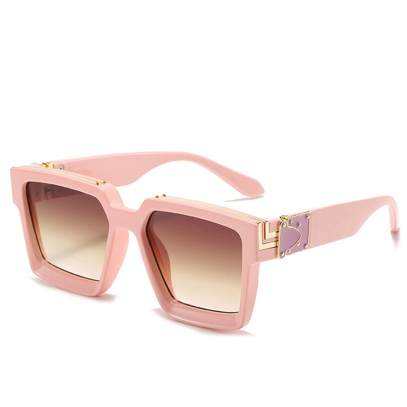 Steampunk Sunglasses Men's Retro Trend Women's Square Anti-Glare Driving Sunglasses