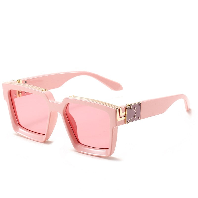 Steampunk Sunglasses Men's Retro Trend Women's Square Anti-Glare Driving Sunglasses