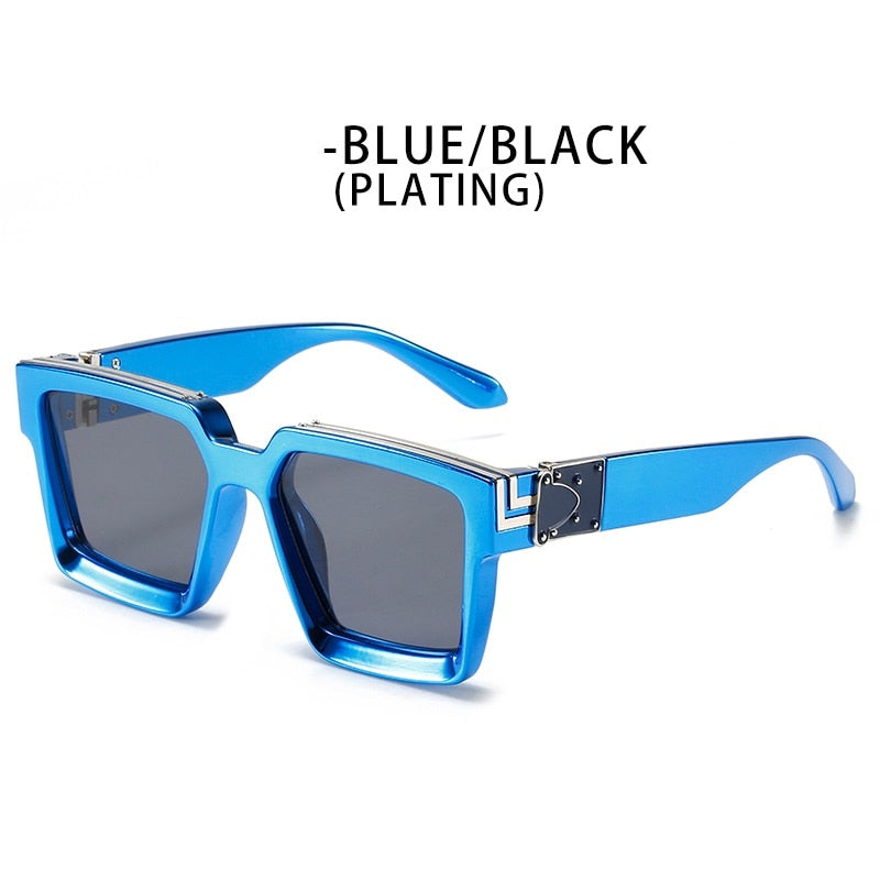Steampunk Sunglasses Men's Retro Trend Women's Square Anti-Glare Driving Sunglasses