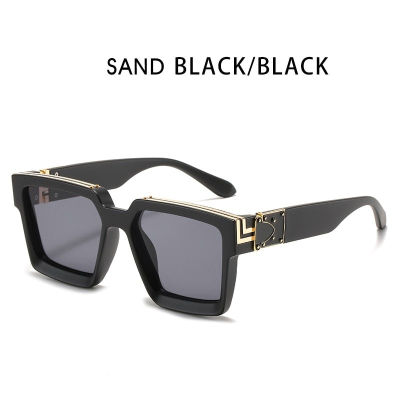 Steampunk Sunglasses Men's Retro Trend Women's Square Anti-Glare Driving Sunglasses