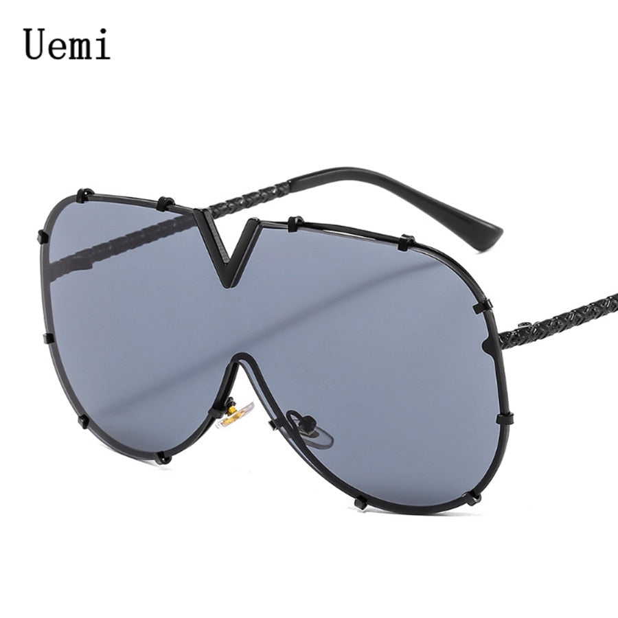 Fashion Brand Modern Oversized Square For Women Men Vintage Big Frame Retro Luxury Designer UV400 Eyewear Sunglasses