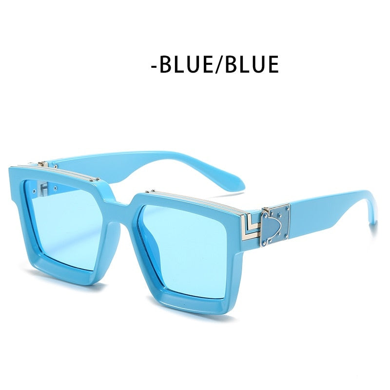 Steampunk Sunglasses Men's Retro Trend Women's Square Anti-Glare Driving Sunglasses