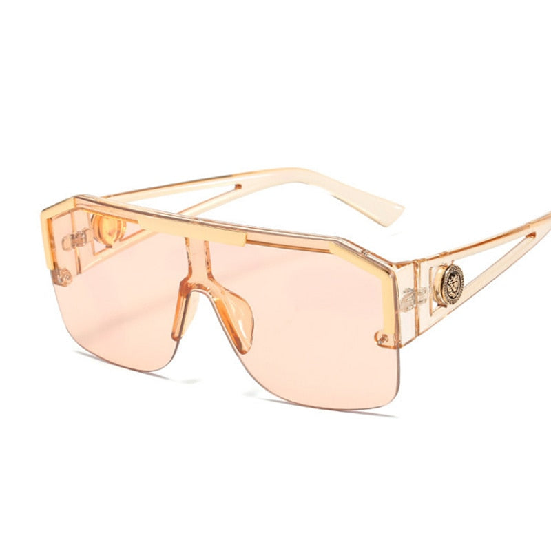 Luxury Brand Designer Fashion Gradient Square Shades Sunglasses