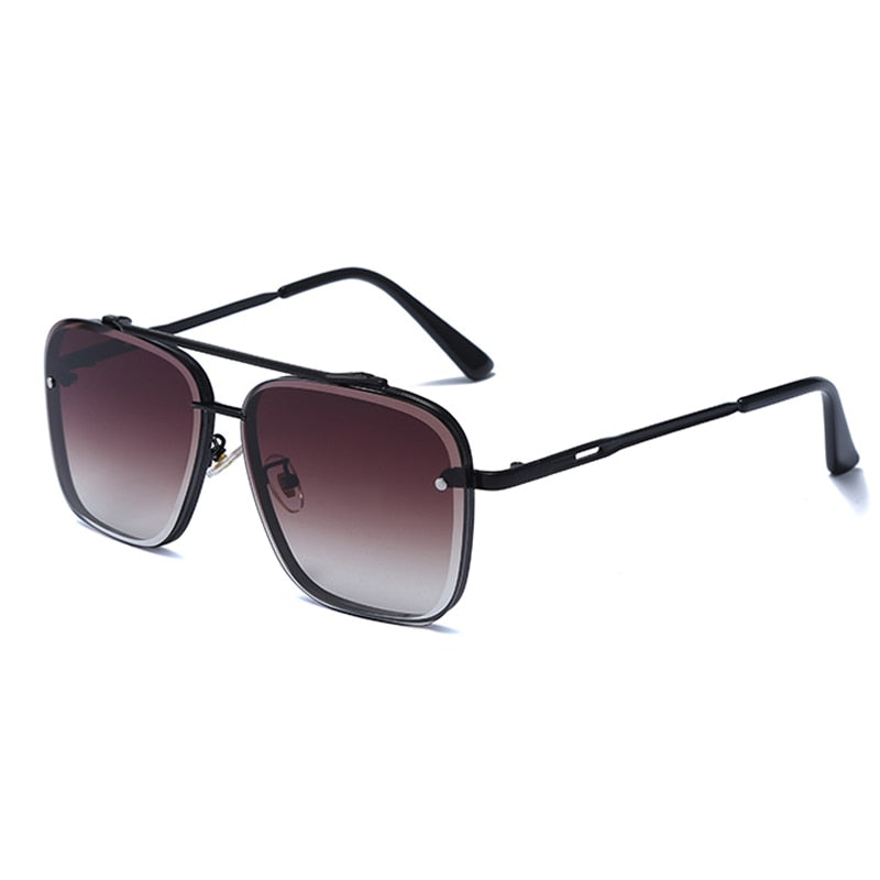 Classic Square Cool Men Vintage Brand Design Metal Women's Shades UV400 Sunglasses