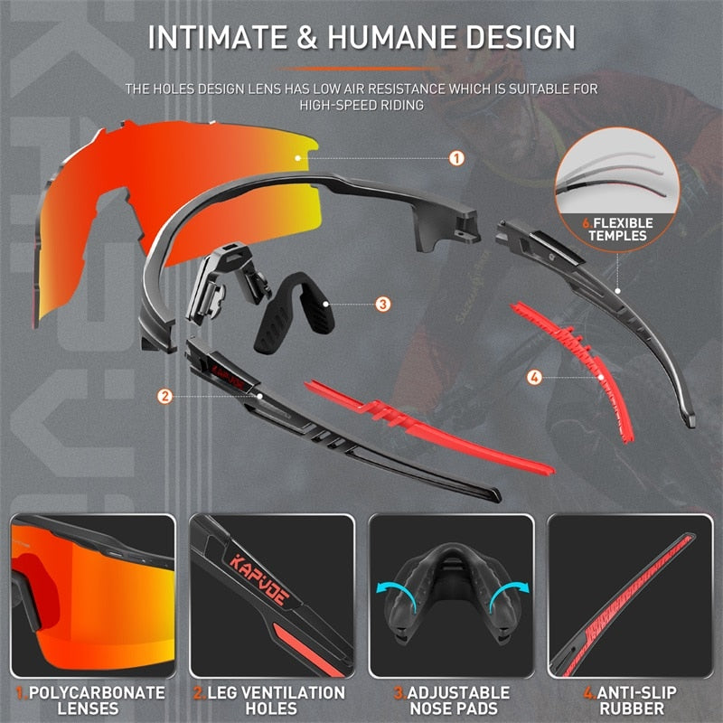 Sport Men's Polarized Woman's Cycling Glasses Outdoor Glasses UV400 Bike Bicycle Eyewear Bike Sunglasses