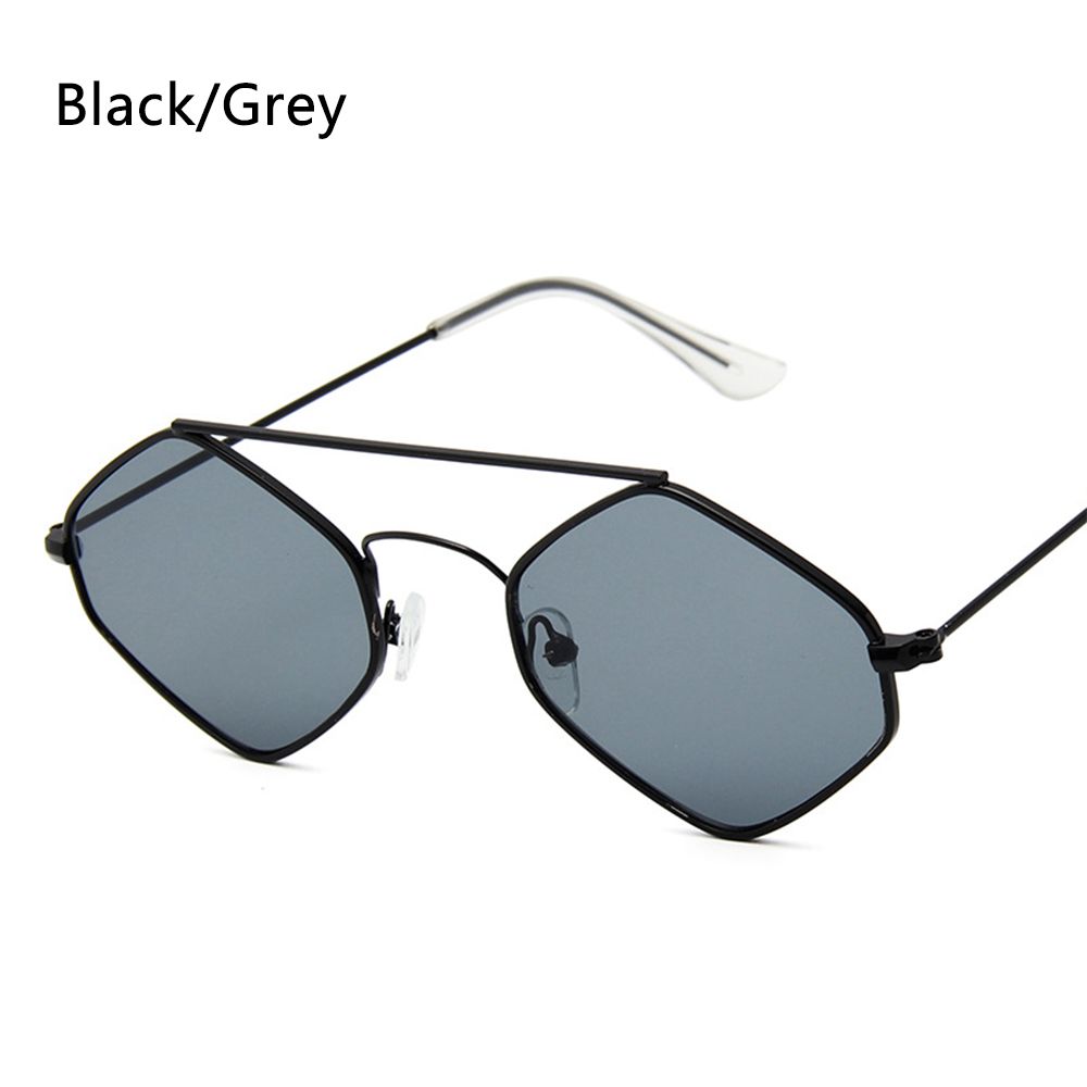 Rectangle Rimless Square Vintage Glasses Luxury Design Unisex Retro Frame Gradient UV400 Eyewear Sunglasses
