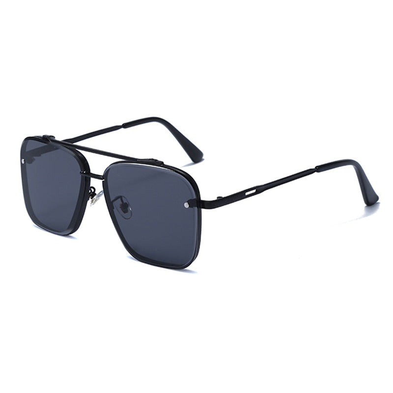 Classic Square Cool Men Vintage Brand Design Metal Women's Shades UV400 Sunglasses