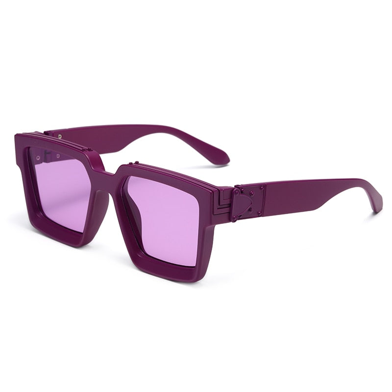 Steampunk Sunglasses Men's Retro Trend Women's Square Anti-Glare Driving Sunglasses