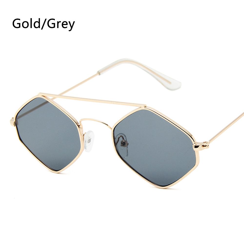 Rectangle Rimless Square Vintage Glasses Luxury Design Unisex Retro Frame Gradient UV400 Eyewear Sunglasses