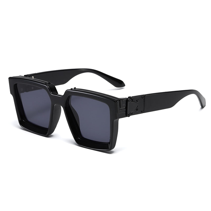 Steampunk Sunglasses Men's Retro Trend Women's Square Anti-Glare Driving Sunglasses
