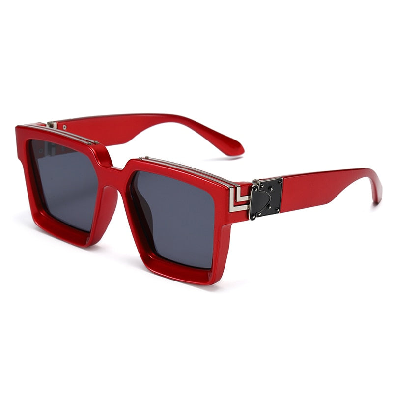 Steampunk Sunglasses Men's Retro Trend Women's Square Anti-Glare Driving Sunglasses