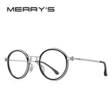 Men Steampunk Glasses Frame Popular Women Retro Round Eye Frames For Men Women Titanium Frame