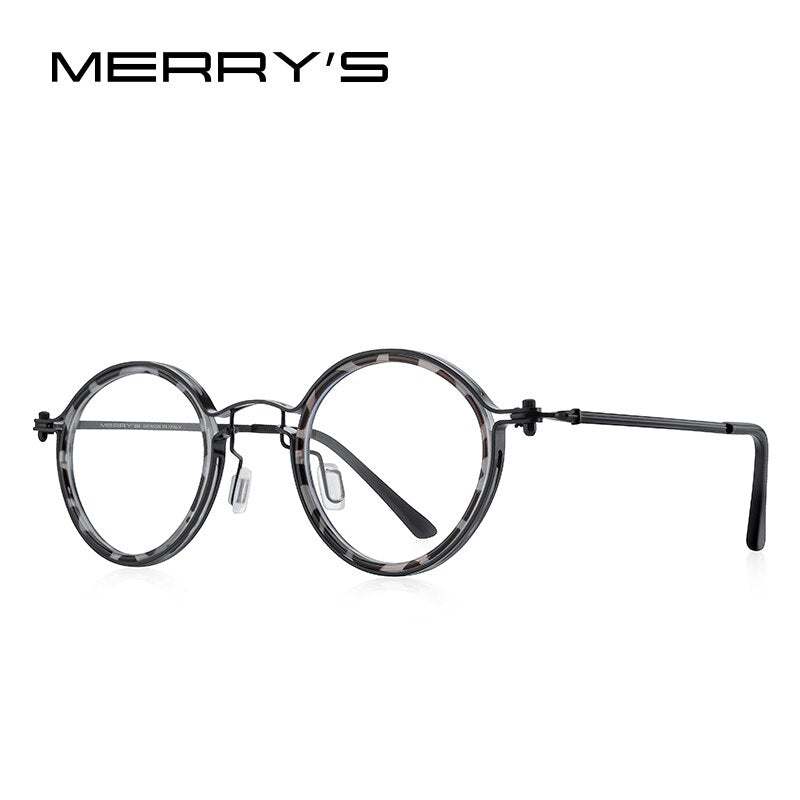 Men Steampunk Glasses Frame Popular Women Retro Round Eye Frames For Men Women Titanium Frame