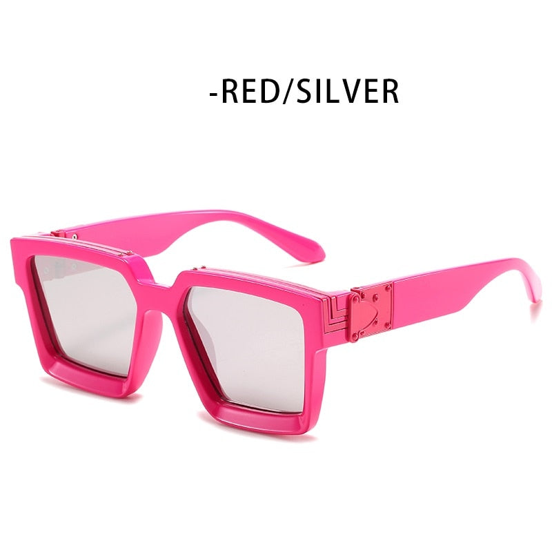 Steampunk Sunglasses Men's Retro Trend Women's Square Anti-Glare Driving Sunglasses