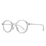 Men Steampunk Glasses Frame Popular Women Retro Round Eye Frames For Men Women Titanium Frame