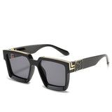 Steampunk Sunglasses Men's Retro Trend Women's Square Anti-Glare Driving Sunglasses