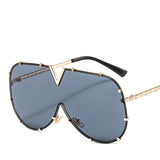 Fashion Brand Modern Oversized Square For Women Men Vintage Big Frame Retro Luxury Designer UV400 Eyewear Sunglasses