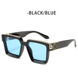 Steampunk Sunglasses Men's Retro Trend Women's Square Anti-Glare Driving Sunglasses