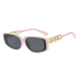 Square Women's Punk Vintage Rectangle UV400 Sunglasses