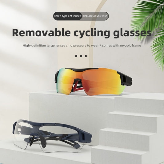 Polarized Cycling Glasses Men Sports Road MTB Mountain Bike Bicycle Riding Protection Goggles Eyewear 5 Lens Sunglasses