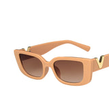 Retro Rectangle Women's Vintage Small Frame Classic Black Square Sunglasses