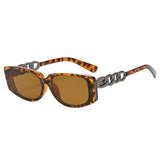 Square Women's Punk Vintage Rectangle UV400 Sunglasses