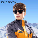 KINGSEVEN Square Retro Gradient Polarized Sunglasses